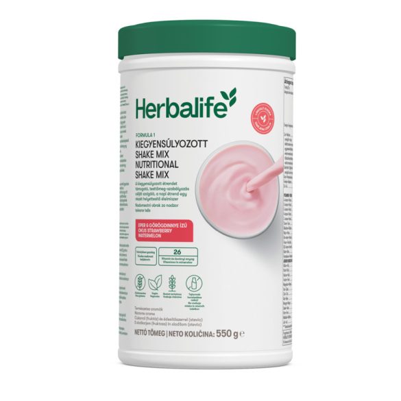Herbalife Formula 1 Eper és görögdinnye ízű – Kiegyensúlyozott Shake mix 550 g